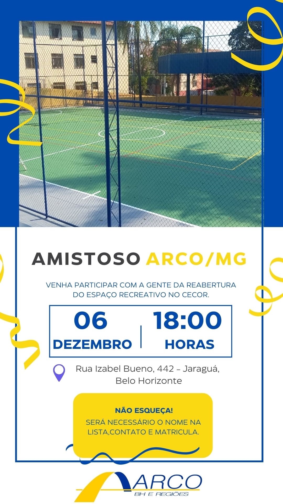 REINAUGURA��O QUADRA DO CECOR