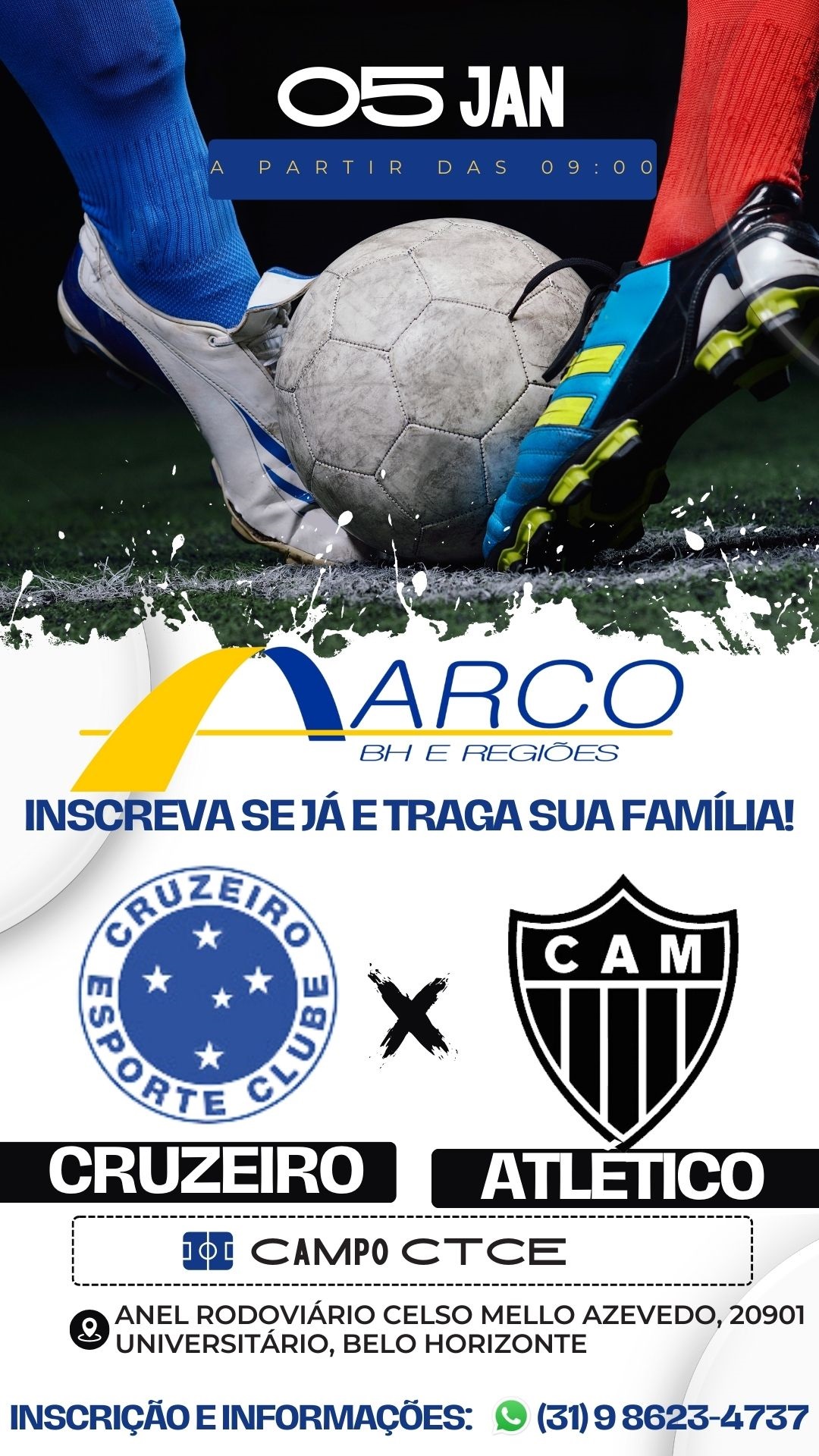 CRUZEIRO X ATLETICO ARCO/MG
