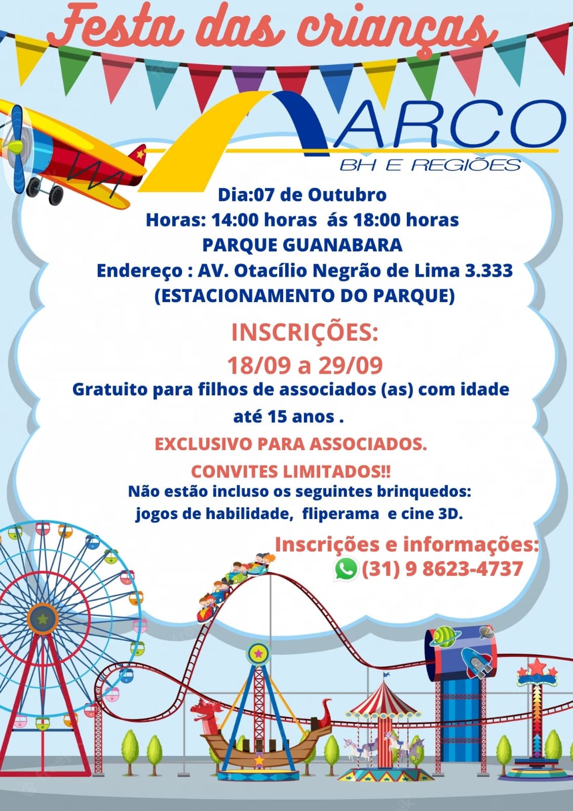 FESTA DAS CRIAN�AS ARCO 2023 - PARQUE GUANABARA 