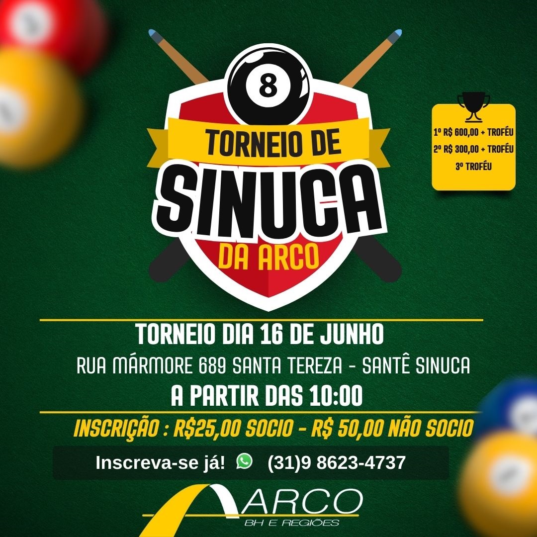 TORNEIO DE SINUCA