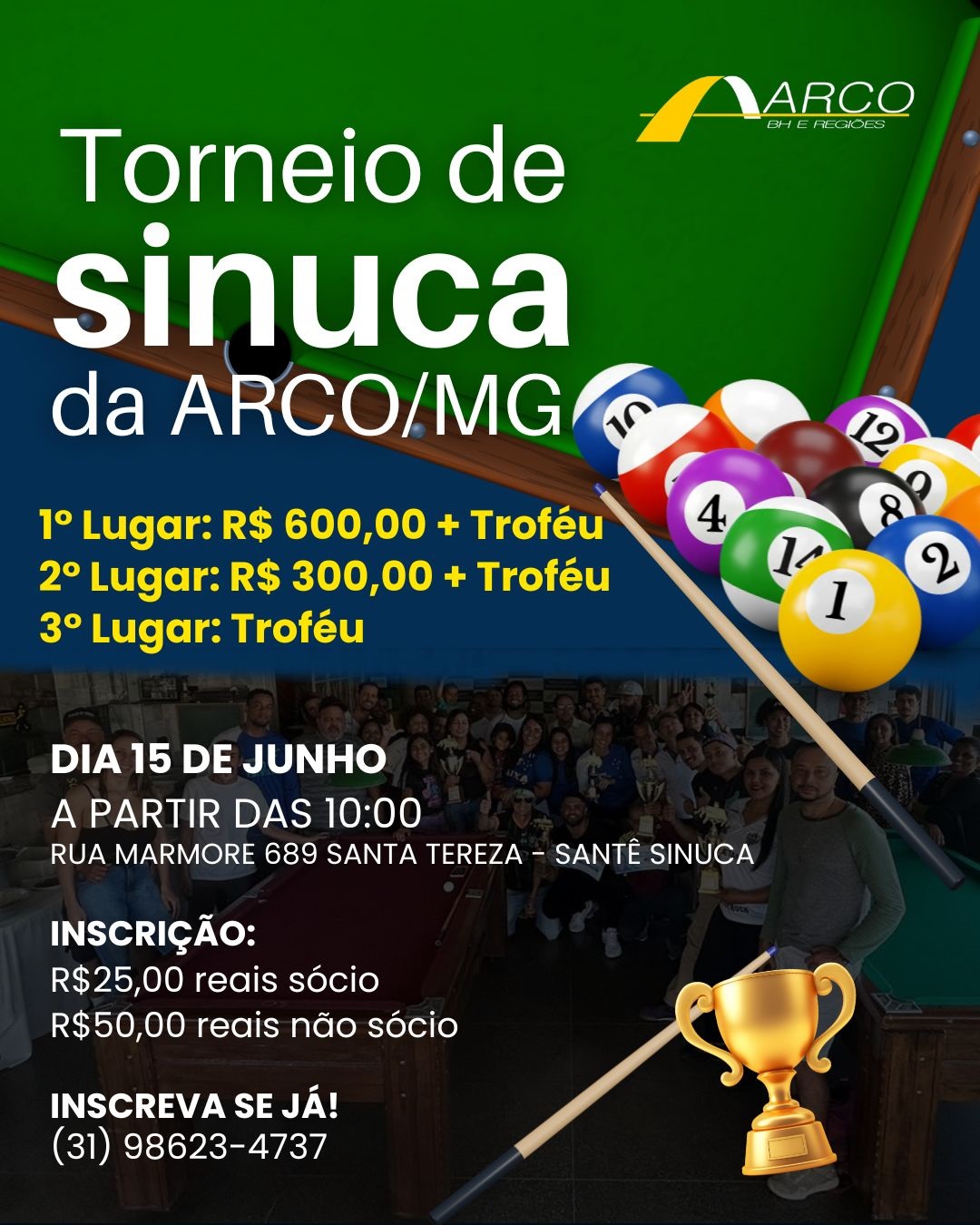 TORNEIO DE SINUCA ARCO MG 2025